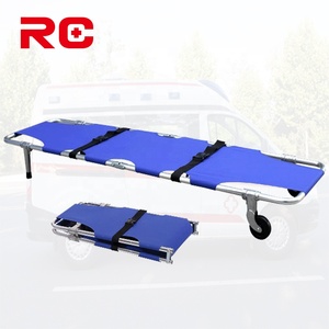 Equipo de rescate de emergencia cama camilla plegable doble ajustable de aluminio usado con camilla de ruedas - Product Image 2