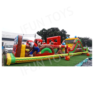 Pista Ninja Inflable para Interiores y Exteriores, Material Drop Stitch, Divertido Diseño de Carrera Ninja Warrior para Centros de Entrenamiento - Product Image 6