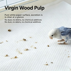 Papier de Doublure Essentiel pour Cage à Oiseaux – Nettoyage Quotidien des Animaux de Compagnie – Tapis de Base Premium Doux et Épais – Conception Respirante et Ventilée Anti-Poussière - Product Image 4