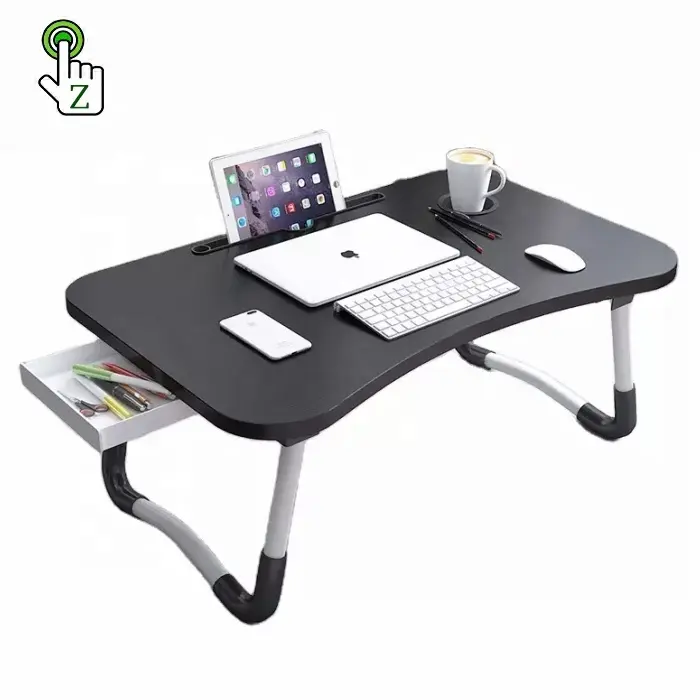 Home Working pieghevole colazione portatile Lap Standing tavolo pieghevole in legno per laptop scrivania per computer