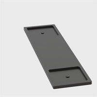 OEM CNC fraisage métal aluminium maison intelligente contrôle écran tactile multi-sortie interrupteur à trois voies plaque murale pour Lutron