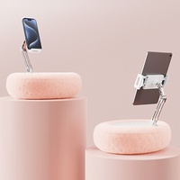 Support de téléphone portable en peluche douce, réglable en aluminium, pour tablette iPad – Accessoire de bureau paresseux, vente chaude