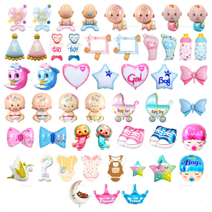 <span class=keywords><strong>Palloncini</strong></span> in Foil di Elio Confezionati Singolarmente per Baby Shower e Rivelazione del Sesso del Bambino - Product Image 1