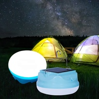 Lampe de camping LED rechargeable par USB, lampe de camping portable d'extérieur, lampes de camping solaires multifonctionnelles