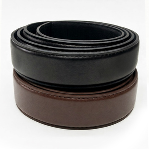 Sangle de ceinture en cuir de vache véritable, 30mm, 5 trous, 110cm, plate, de remplacement pour boucle à cliquet, accessoire quotidien pour affaires, origine coréenne - Product Image 1