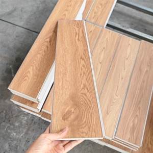 Nouvelles couleurs <span class=keywords><strong>de</strong></span> bois tendance, revêtement <span class=keywords><strong>de</strong></span> sol SPC, planches <span class=keywords><strong>de</strong></span> vinyle rigides imperméables avec sous-couche IXPE pour la décoration intérieure moderne - Product Image 2