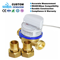 Meter Air Turbin DN15 Akurat, Proteksi IP68, Bersertifikasi CE, Desain Kuningan, Penggunaan Rumah Tangga, Dapat Disesuaikan, OEM, RS485/Mbus