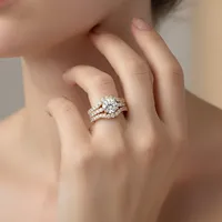 MUSHAN Luxus-Schmuck 925 Sterling Silber Ringband für Damen GRA-Zertifizierter Moissanit Diamant Smaragd D-Farbe Ringe Feiner Schmuck
