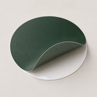 Autocollant rond personnalisé, mat, vert foncé, découpé, auto-adhésif, étiquette d'emballage, autocollant circulaire avec impression de logo