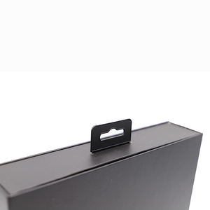 Tùy chỉnh cứng nhắc các tông lật từ bìa hộp quà tặng màu đen 3C điện tử Pro giấy Bao bì hộp xốp chèn móc áo nhựa - Product Image 6