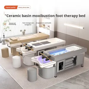 Cama de Terapia Multifuncional de Cerámica para Moxibustión y Tratamientos de Cabeza y Pies con Vapor de Circulación de Agua para Salones de Belleza y Peluquerías - Product Image 3