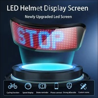 LED Programmierbarer Flexibler APP-gesteuerter Beliebter Neuer Anpassbarer Motorrad-Party-Fahrrad-LED-Helm-Bildschirm