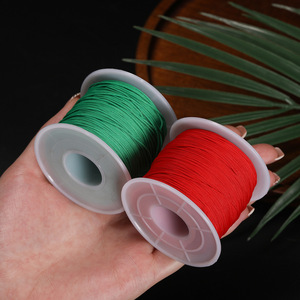 Fil tressé en nylon 0,6 mm pour la fabrication de bracelets, accessoires de bijoux DIY, petite taille, multicolore - Product Image 4
