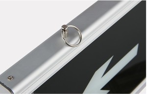 2025 Kích Thước Lớn Duy Nhất Đôi Bên Sơ Tán Dấu Hiệu Ánh Sáng Nhôm An Toàn Thoát 600 200 Có Thể Sạc Lại Khẩn Cấp LED Thoát Ánh Sáng - Product Image 5