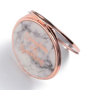 Wholesale Private Factory Promotional Metal Custom Pocket <b>Compact</b> Rose Gold <b>Mirror</b> - Product Image 6