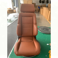 Sièges baquet de course universels de luxe style expert MST1081B en cuir PVC marron classique LX pour sièges de voiture modifiés