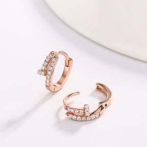 925 <b>Sterling</b> <b>Silver</b> <b>Hoop</b> Earrings Beautiful Earrings High Quality Women Earring Wedding Fine Jewelry Accessories Party Gift - Product Image 3