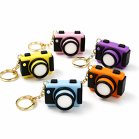 Nouveau Porte-clés personnalisé OEM en gros, imprimé en 3D, avec bouton de déclenchement de caméra et interrupteur mécanique, jouet anti-stress, pendentif en forme de bouton de déclenchement, pour cadeaux en vrac