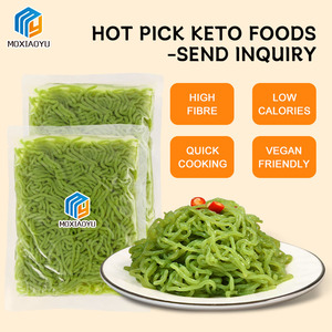Bán buôn Gluten miễn phí keto thân thiện Vegan thấp Carb shirataki mì ống giảm béo thực phẩm bữa ăn thay thế Konjac rau bina mì - Product Image 6