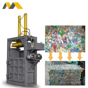 Équipement de presse verticale de recyclage à entraînement hydraulique/Machine de presse à balles de laine/Presse à balles verticale de film plastique de papier de rebut