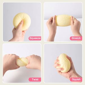 ของเล่นบีบลดความเครียดรูปซาลาเปา/โมจิ ยืดหยุ่นได้ นุ่มนิ่ม สำหรับเด็ก - Product Image 4