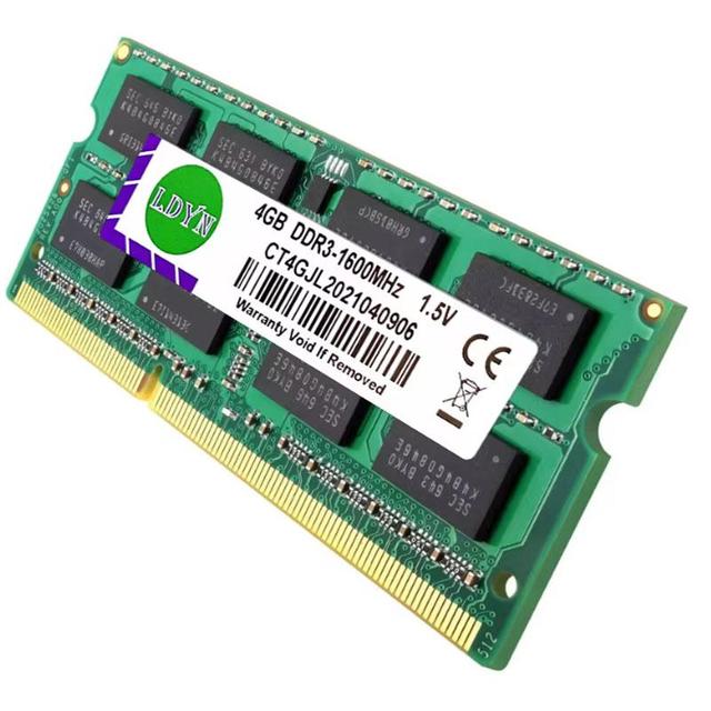 DDR3 DDR3L 4GB 8GB 16GB 1333Mhz 1600Mhz Laptop Memory RAM PC3-10600 PC3-12800 SODIMM 1.5V 204PIN NON-ECC Notebook Memories RAM