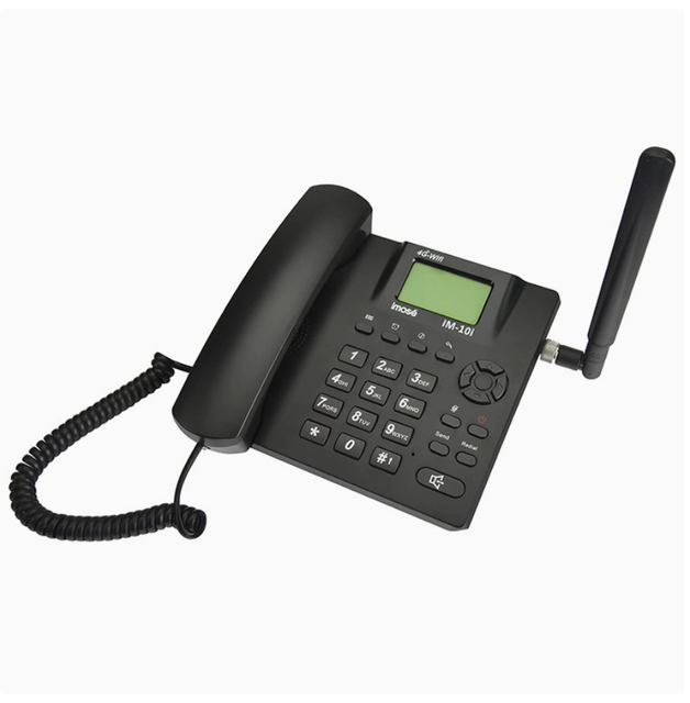Black and White Screen 4G Wireless Landline Phone with Wi-Fi, Bluetooth, and FM Radio 4G Landline 4GFWP Phone
