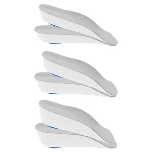 3 paires de semelles orthopédiques en EVA et PU pour augmenter la taille, soutien de la voûte plantaire, inserts pour pieds plats, tendinite d'Achille, confort des pieds - Product Image 1