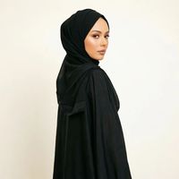 Abaya Farasha ouverte pour femmes, vêtements modestes à manches chauve-souris, vêtements musulmans islamiques
