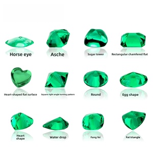 Esmeralda Creada en Laboratorio de 12345 Quilates, Diamante <span class=keywords><strong>Verde</strong></span> 7A, Color Amor, Tesoro, Esmeralda en Forma de Corazón Puntiagudo - Product Image 5