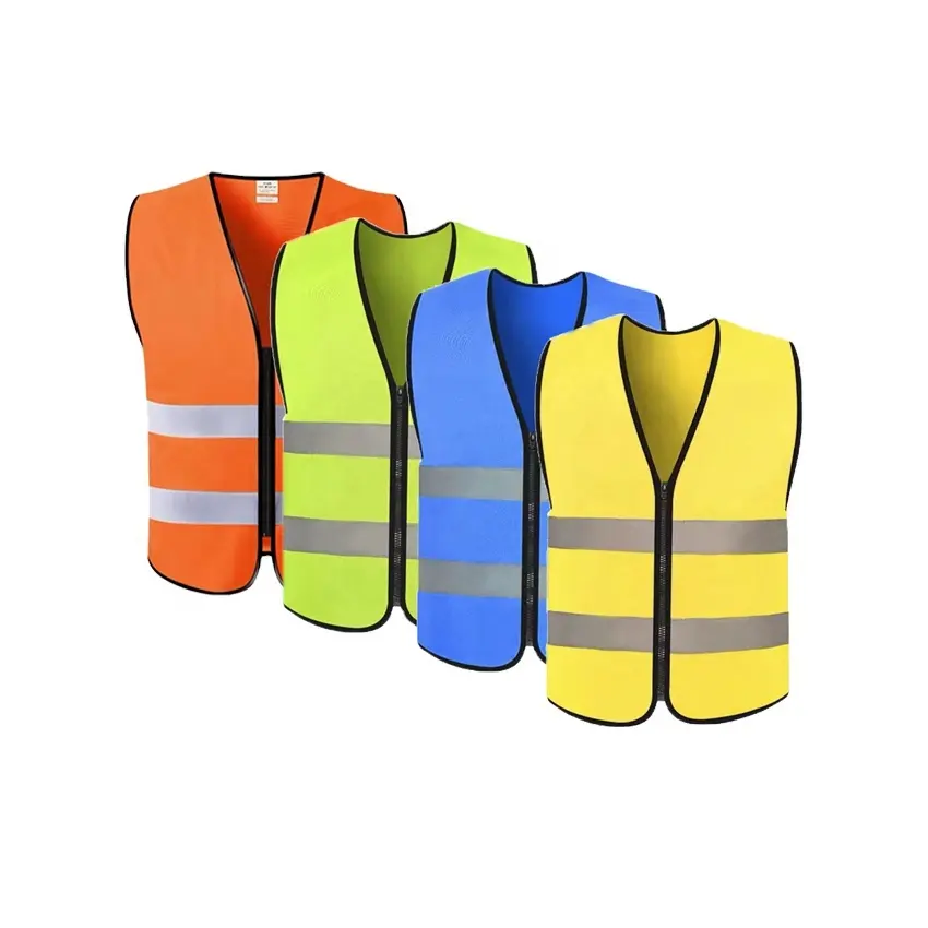 Customized Outdoor Factory Supply Reflective Vest Safety Vest With Pocket