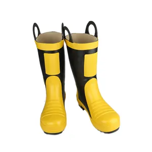 Itfaiyeci için fabrika doğrudan satış profesyonel güvenlik botları yüksek kaliteli yangına dayanıklı ayakkabı