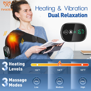 Masajeador Eléctrico de Hombros PAKISS, Envoltura Portátil para Hombros con Modos de Calor y Vibración - Product Image 4