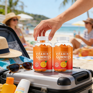 2026 <b>Adult</b> Teenagers Skin Whitening Brightening Anti-Aging Antioxidant <b>Vitamin</b> C <b>Gummies</b> Orange Flavor Soft Candy Private Label - Product Image 4