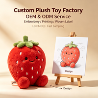 Fabricant de jouets en peluche personnalisés en forme de fruits, animaux en peluche doux, OEM ODM, fabrication sur mesure, faible MOQ, échantillonnage rapide