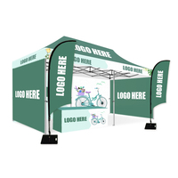 Tente de réception pliante OEM ODM, imperméable, portable, 3x6m, avec logo personnalisé, toit en toile 600D, gazebo, tente d'exposition