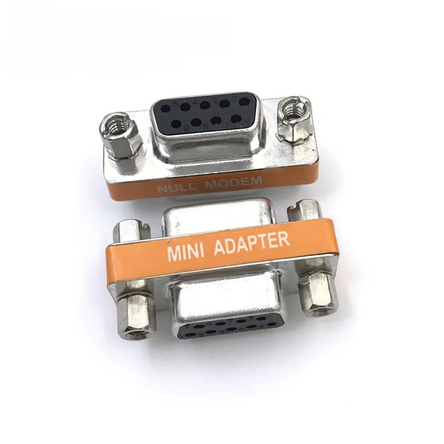 Mini Null Modem DB9 Female Male plug Adapter Gender Changer cross female to female/male to male RS232 serial Connector