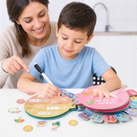 Livre d'activités Montessori personnalisé pour l'apprentissage de l'alphabet, la pratique de l'écriture, la motricité fine et la stimulation sensorielle – Jouets éducatifs pour enfants d'âge préscolaire (vente en gros)