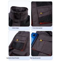 Ensemble d'uniformes de travail personnalisés avec plusieurs poches pour pantalons d'hommes, vêtements de protection pour la réparation automobile et mécanique