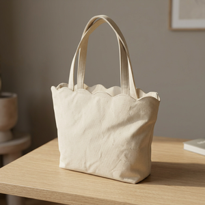 Sustainable Cotton Canvas Tote Bag Custom Color Promotional Shopping <b>Handbag</b> Reusable Daily Use Carry Bag - Product Image 2