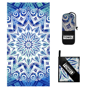 Handuk pantai handuk pantai kustom desain gratis dengan Logo cetak kustom handuk pantai besar Microfiber musim panas pengiriman cepat - Product Image 1