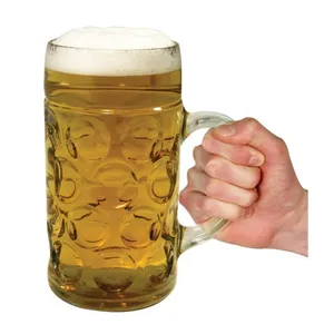 Cristalería Vasos de cerveza grandes de alta resistencia Beber 1,2 L 40 oz Vaso Cerveza Stein Tazas con asa