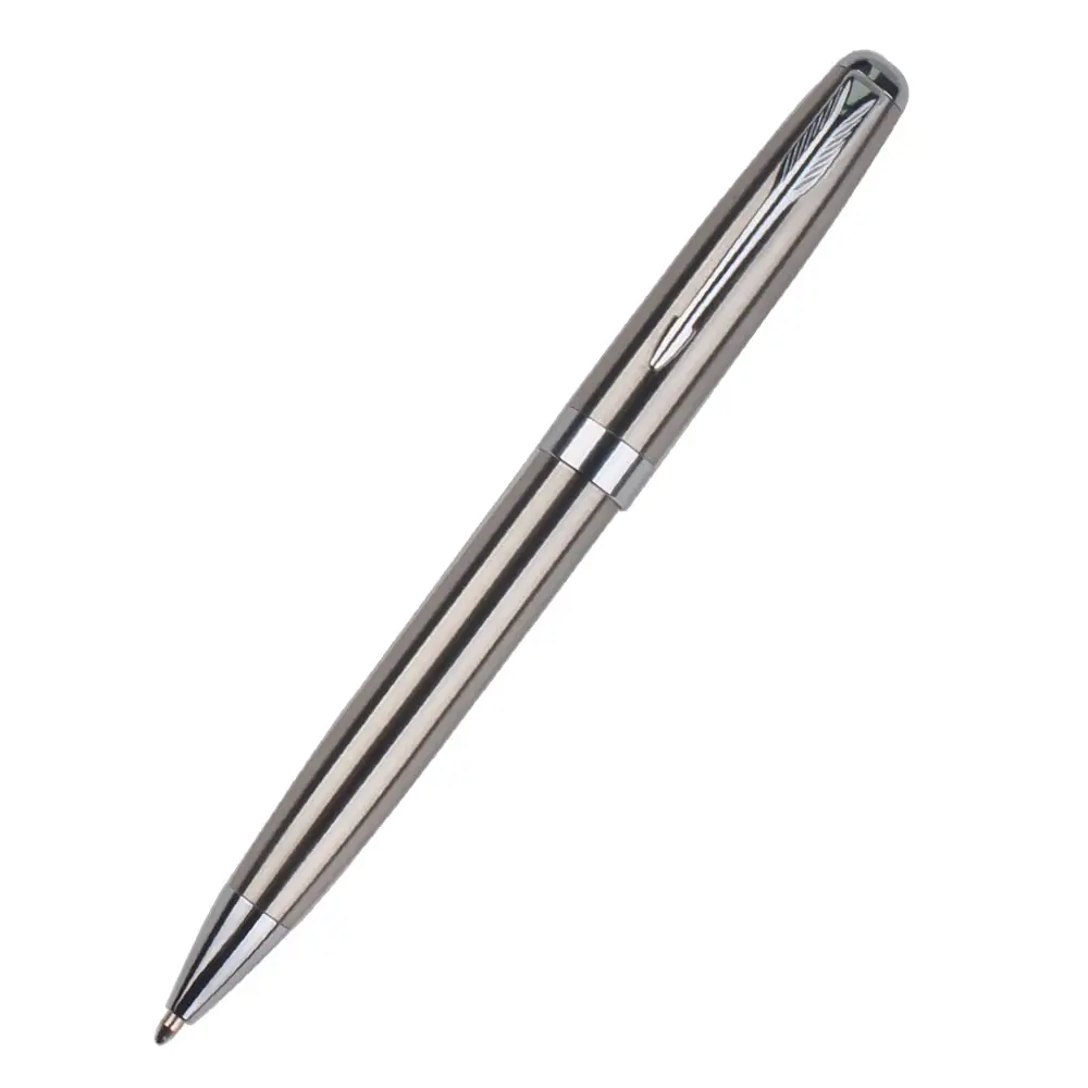 Nặng biểu tượng tùy chỉnh kim loại bóng điểm Ballpoint Parker khách sạn bút màu đen