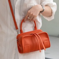 Sac à main bandoulière Boston en cuir véritable de qualité supérieure 5A, style vintage, nouvelle collection 2026, très tendance
