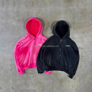 Hoodie personnalisé en usine, vintage, délavé à l'acide, épais, coupe oversize, épaules tombantes, pull décontracté, essentiels - Product Image 1