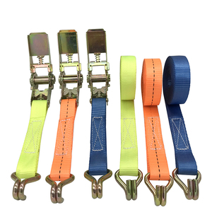 <span class=keywords><strong>Sangle</strong></span> <span class=keywords><strong>d</strong></span>'<span class=keywords><strong>arrimage</strong></span> à cliquet Liniu haute ténacité 800 kg 5 m avec crochet en J - Product Image 1