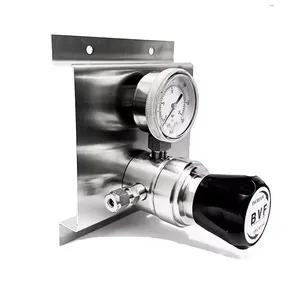 दबाव विनियमन प्रयोगशाला में पारंपरिक गैस सिलेंडरों के लिए पहले चरण के अत्यधिक दबाव कम करने वाले वाल्व का उपयोग किया जाता है