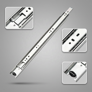 Meilong อุปกรณ์ฮาร์ดแวร์ Jieyang รางเลื่อนลิ้นชักสำหรับโต๊ะ<span class=keywords><strong>คอมพิวเตอร์</strong></span>รางสไลด์แบบสามช่องลิ้นชักสไลด์แบบยืดหดได้ - Product Image 4