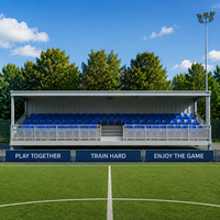 Tribunes mobiles certifiées CE de 20 et 40 pieds, abris pour spectateurs, gradins avec auvent