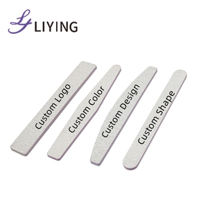 Lyder Wholesale Professional Custom Zebra Mini Nail File Disposable 100/180 Dual-Sided Plastic Emery Board Diamond Straight